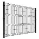High Quality Outdoor Galvanized Steel Metal Pvc Coated 3d V Bending Welded Wire Mesh Garden Panel Fence for sale