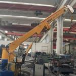 High Performance 0.5 Ton Telescopic Boom Crane For Offshore Support Vessels for sale