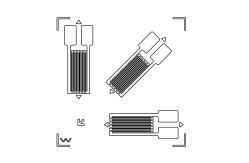 China Triaxial Strain Gauge Resistance Strain Gages CA series supplier