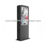 WIFI Digital Lcd Advertising Display , Lcd Signage Advertisement Floor Stand Vertical for sale