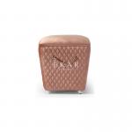 Bedroom Modern Elegant Design Dressing Makeup Leather and Velvet Stool for sale
