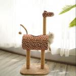 Cute Giraffe 34cm Sisal Fabric Scratching Post for sale