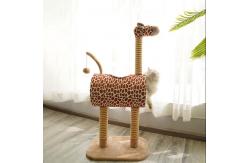 China Cute Giraffe 34cm Sisal Fabric Scratching Post supplier