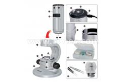 China Silver 1.3M CMOS USB Handheld Digital Microscope For Learning A34.5501 supplier
