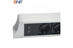 China Office Hanging Desktop Power Center With Double USB Charger Interfaces supplier