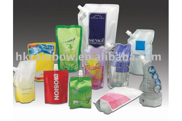 500ml PE / PET Side Stand Up Bags With Bottom Gusset For Liquid