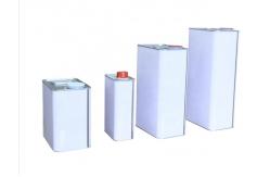 China Customized Printed Metal Square Tin Paint Can With Lids supplier