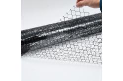 China Antistatic ESD PVC Grid Curtain Transparent Black For Factory Use supplier