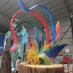 Weather Proof Realistic Animatronic Animals Chinese Mythical Animal Phoenix