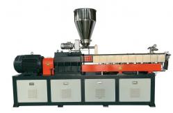 China Custom Air Cooled Strand Cutting Twin Screw Extrusion Machine For PVC Pelletizing supplier