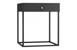 China Home Stand Up Kd Structure Bedroom Bedside Table With 1 Drawer supplier