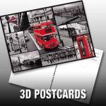 Souvenir Gifts 3D Postcard Moving Cards For Landmark Buildings Landscape
