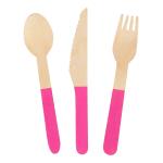 160mm Dyeing wooden cutlery  Disposable wooden cutlery set for sale