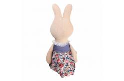 China Breathable Bunny Stuffed Plush Toys Floral Skirt Rabbit Soft Toy supplier