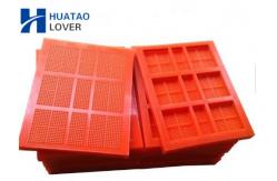 China 30mm Thickness Polyurethane Screen Panels 305x305mm To Dewatering Deck supplier
