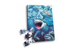 China 100 Piece Plastic 3D Lenticular Printing Puzzle For Souvenir supplier