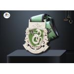 3D Design And Cut Out Custom Award Medals Color Filled With Heat Transfer Lanyard for sale