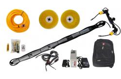 China Double Head Solar Panel Cleaning Rotating Brush Tool With Telescopic Handle supplier