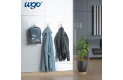 China 7x7cm 8x8cm Bathroom Wall Hooks Self Adhesive 5kg max loading supplier