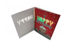 China Autoplay A5  Birthday Sound Greeting Cards Musical With Sound Module supplier
