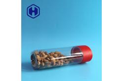 China 1236ml PET Can Oval Long Big Canning Transparent Nuts Custom Stackable Plastic Jars supplier