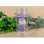 62mm Diameter Storage Aluminum Cover Bottle Food Grade Clear Plastic Jars for sale