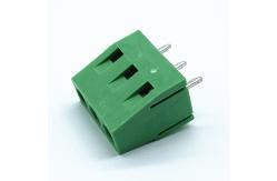 China 3 Poles 5.0mm Pitch Brass Cage PCB Screw Terminal Block 300V 10A supplier