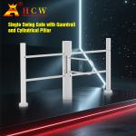 Waist High QR Code Reader Swing Barrier Turnstile 300-800mm Entrance Width for sale