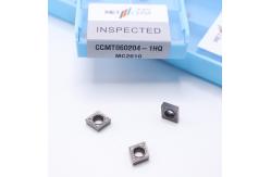 China Multi ISO Grade Lathe Tool Inserts / Cermet Cutting Tools Excellent Hardness CCMT060204-1HQ supplier