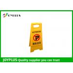Light Weight Portable No Parking Signs , Folding Floor Signs PP Material for sale