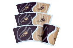 China Custom Paper Cup Fan with Flexographic Printing Single and Double Sided Coating supplier