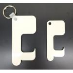 Anti Epidemic Dye Sublimation Blanks No Touch MDF Wood Key Chain for sale