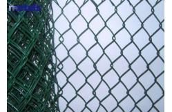 China Galvanized Chain Link Mesh Fence With PVC Coated For Residential And Commercial supplier