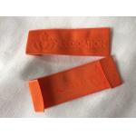 Comfortable Needleloom Woven Clothing Labels With High Frequency Debossing for sale