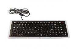China Panel Mount Kiosk EMC Keyboard Black 300mA For Bank Airport supplier