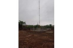 China Telecommunication Steel Galvanized Guyed Tower With Brackets And Lightning Rod supplier