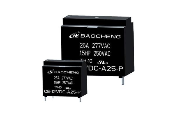 High Mechanical BaoCheng Electrical Relay CE-12VDC-A25-P Model