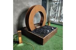 China ISO9001 Square Outdoor Water Fountain Sculpture 4.9ft With LED supplier