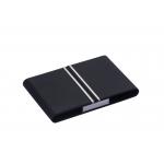 Slim Metal Name Card Holder Holds Up To 50 Business Cards Rectangle Shape for Business Meetings for sale