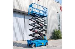 China 10m 320kg Self Propelled Lifting Platform Electric Driven Movable Scissor Lift supplier