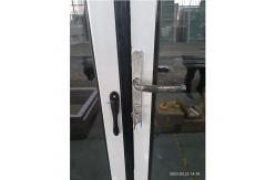 China Bifold Sliding Glass Folding Window Doors For Patio 77mm Insulated Aluminum supplier