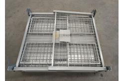 China Steel Collapsible Pallet Cage With Padlock Locking System 50kg supplier