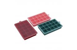 China Easy Release 15 Cavity Non Stick Silicone Ice Cube Tray supplier