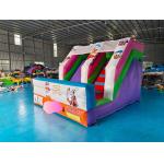 Tarpaulin 4x3m Commercial Inflatable Water Slides Inflatable Bouncy Castle Silk Printing