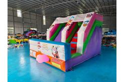 China Tarpaulin 4x3m Commercial Inflatable Water Slides Inflatable Bouncy Castle Silk Printing supplier