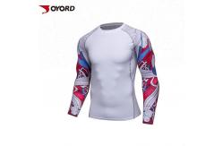 China Diving Custom Rash Guard  Long Sleeve Quick Dry Nylon  Polyester Fabric Material supplier