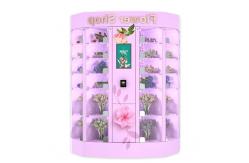 China QR Pay Fresh Flower Vending Locker Coin Bill Card With Touch Screen supplier