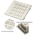 Panel Mount Keypad 16 Button 0.45mm Short Stroke Metal Numeric Keypad