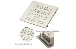 China Panel Mount Keypad 16 Button 0.45mm Short Stroke Metal Numeric Keypad supplier