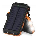 OEM ODM Solar Powered Power Bank 10000mah Solar Powerbank With Li-Polymer Battery for sale